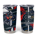 Carlton Football Club Tumbler Cup Mascot Cartoon Football Illustration Style