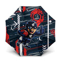 Carlton Football Club Umbrella Mascot Cartoon Football Illustration Style