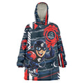 Carlton Football Club Wearable Blanket Hoodie Mascot Cartoon Football Illustration Style