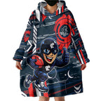 Carlton Football Club Wearable Blanket Hoodie Mascot Cartoon Football Illustration Style