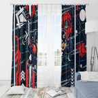 Carlton Football Club Window Curtain Mascot Cartoon Football Illustration Style