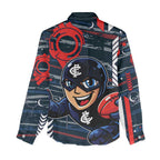 Carlton Football Club Women Casual Shirt Mascot Cartoon Football Illustration Style