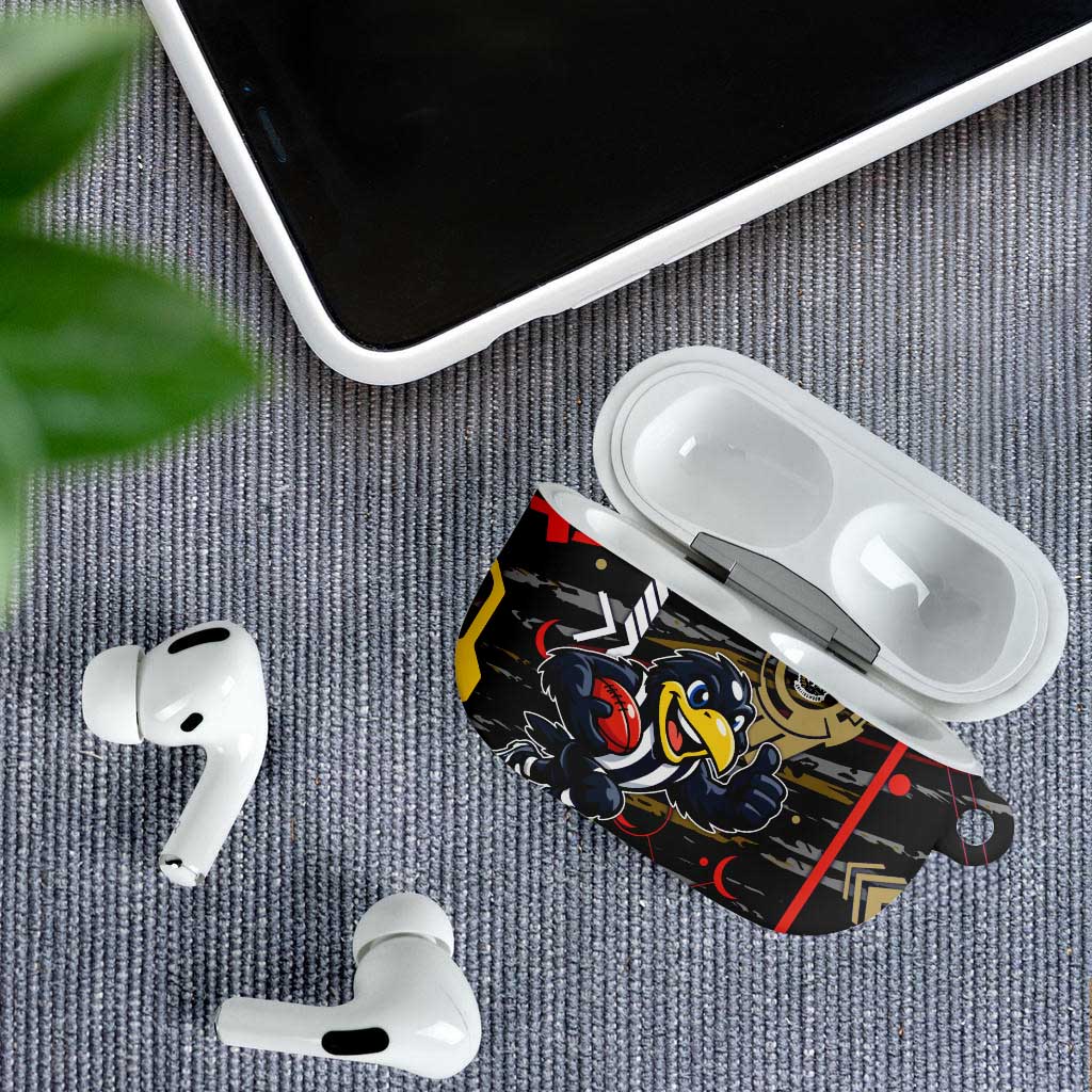 Collingwood Football Club AirPods Case Mascot Cartoon Football Illustration Style