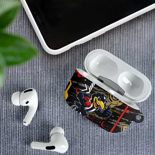 Collingwood Football Club AirPods Case Mascot Cartoon Football Illustration Style