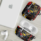 Collingwood Football Club AirPods Case Mascot Cartoon Football Illustration Style
