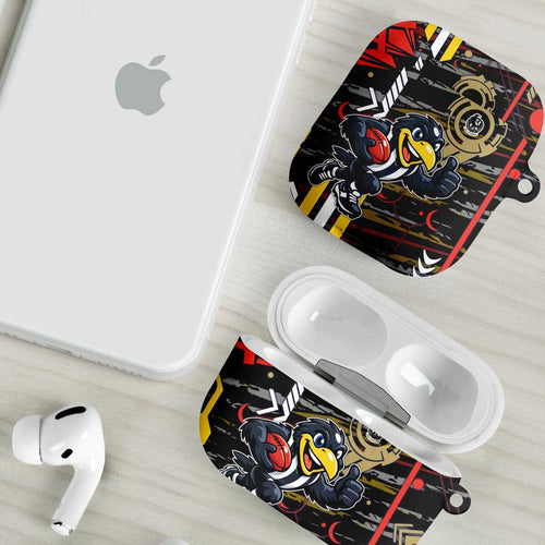 Collingwood Football Club AirPods Case Mascot Cartoon Football Illustration Style