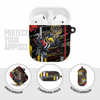 Collingwood Football Club AirPods Case Mascot Cartoon Football Illustration Style