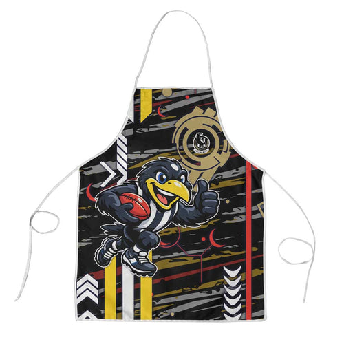 Collingwood Football Club Apron Mascot Cartoon Football Illustration Style