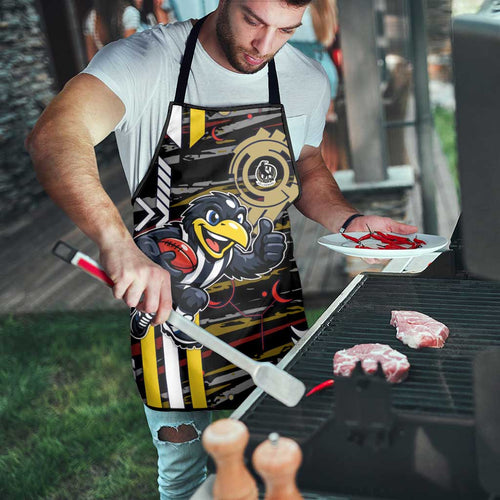 Collingwood Football Club Apron Mascot Cartoon Football Illustration Style
