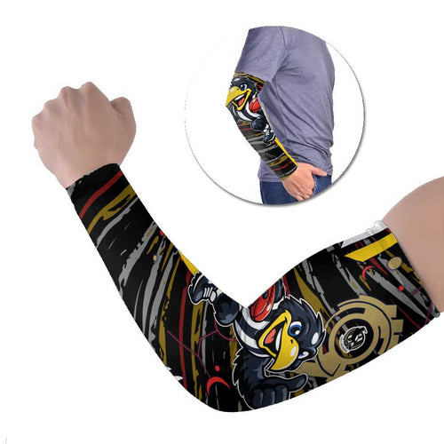 Collingwood Football Club Arm Sleeves Mascot Cartoon Football Illustration Style