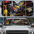Collingwood Football Club Auto Sun Shade Mascot Cartoon Football Illustration Style