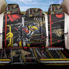 Collingwood Football Club Back Car Seat Cover Mascot Cartoon Football Illustration Style