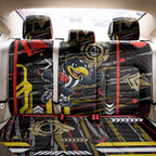 Collingwood Football Club Back Car Seat Cover Mascot Cartoon Football Illustration Style