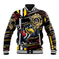Collingwood Football Club Baseball Jacket Mascot Cartoon Football Illustration Style