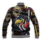 Collingwood Football Club Baseball Jacket Mascot Cartoon Football Illustration Style