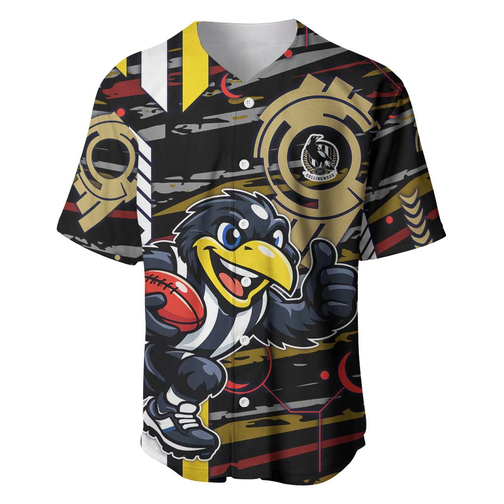Collingwood Football Club Baseball Jersey Mascot Cartoon Football Illustration Style