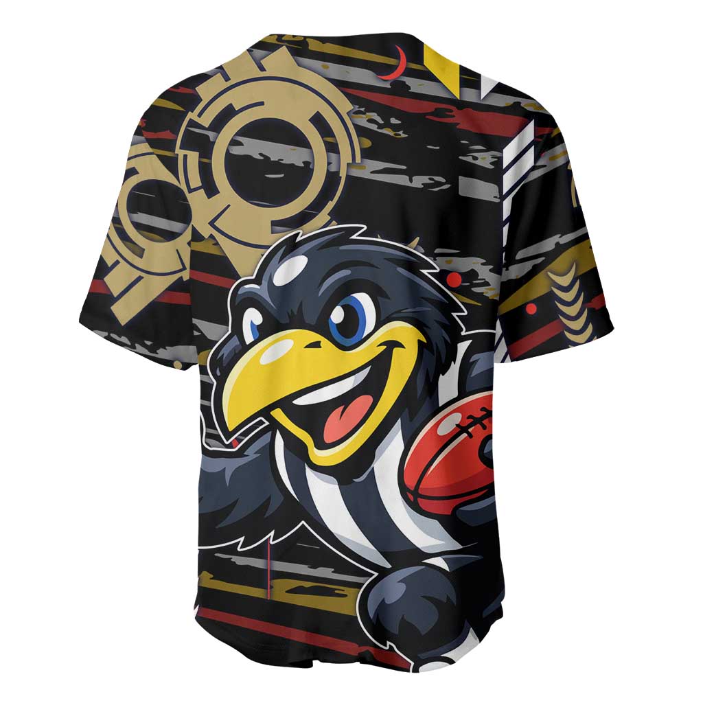 Collingwood Football Club Baseball Jersey Mascot Cartoon Football Illustration Style
