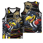 Collingwood Football Club Basketball Jersey Mascot Cartoon Football Illustration Style