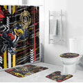 Collingwood Football Club Bathroom Set Mascot Cartoon Football Illustration Style