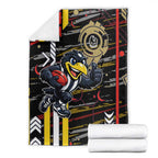 Collingwood Football Club Blanket Mascot Cartoon Football Illustration Style