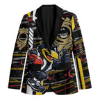 Collingwood Football Club Blazer Mascot Cartoon Football Illustration Style