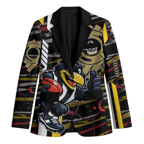 Collingwood Football Club Blazer Mascot Cartoon Football Illustration Style