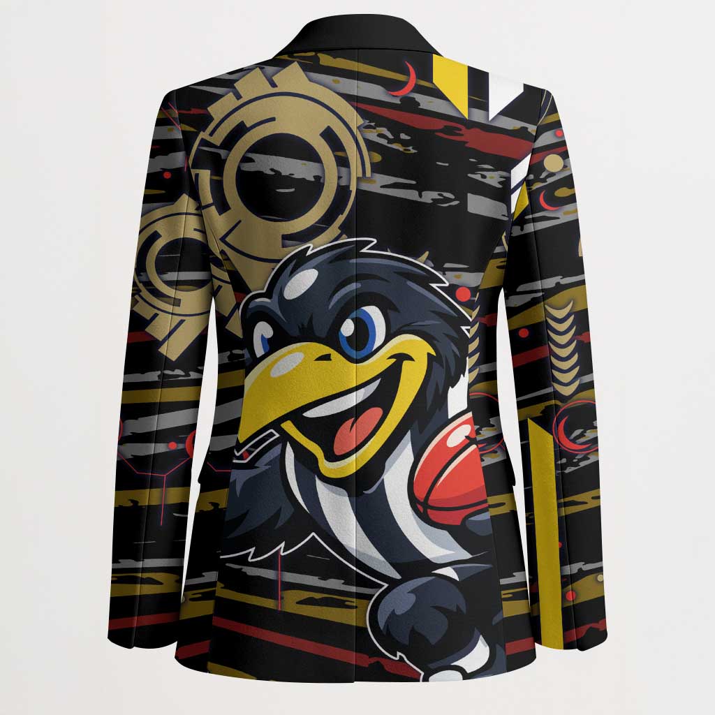 Collingwood Football Club Blazer Mascot Cartoon Football Illustration Style