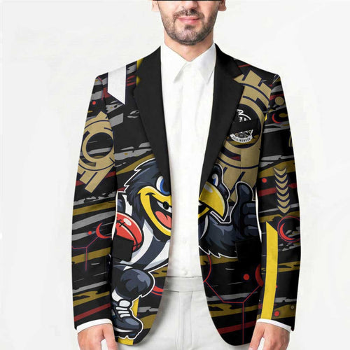 Collingwood Football Club Blazer Mascot Cartoon Football Illustration Style