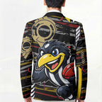 Collingwood Football Club Blazer Mascot Cartoon Football Illustration Style