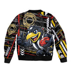 Collingwood Football Club Bomber Jacket Mascot Cartoon Football Illustration Style