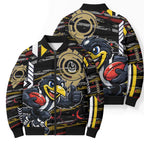 Collingwood Football Club Bomber Puffer Jacket Mascot Cartoon Football Illustration Style