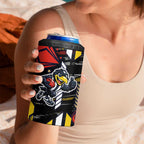 Collingwood Football Club 4 in 1 Can Cooler Tumbler Mascot Cartoon Football Illustration Style