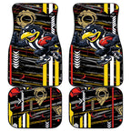 Collingwood Football Club Car Mats Mascot Cartoon Football Illustration Style