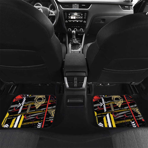 Collingwood Football Club Car Mats Mascot Cartoon Football Illustration Style