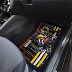 Collingwood Football Club Car Mats Mascot Cartoon Football Illustration Style