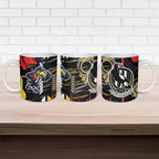 Collingwood Football Club Ceramic Mug Mascot Cartoon Football Illustration Style