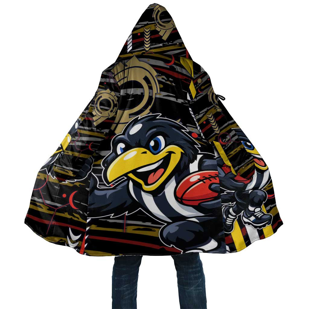Collingwood Football Club Cloak Mascot Cartoon Football Illustration Style