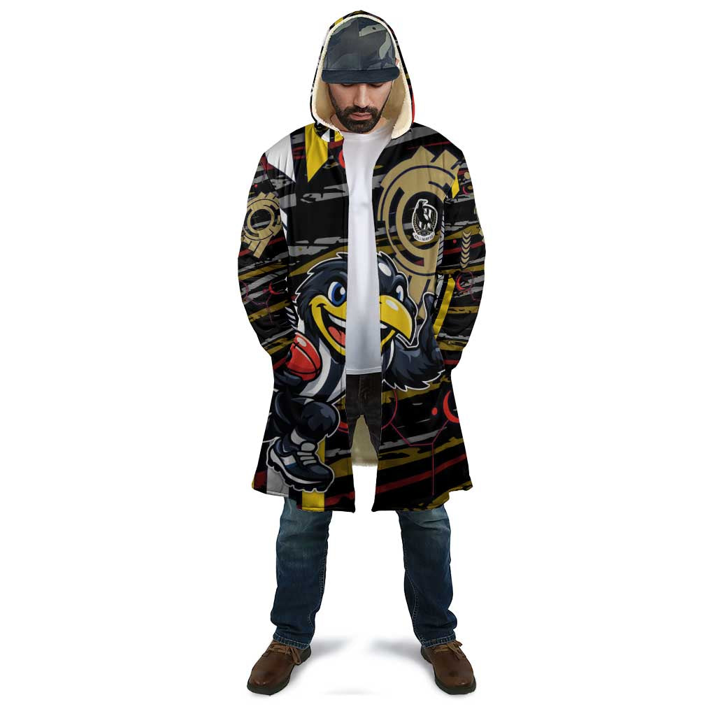 Collingwood Football Club Cloak Mascot Cartoon Football Illustration Style