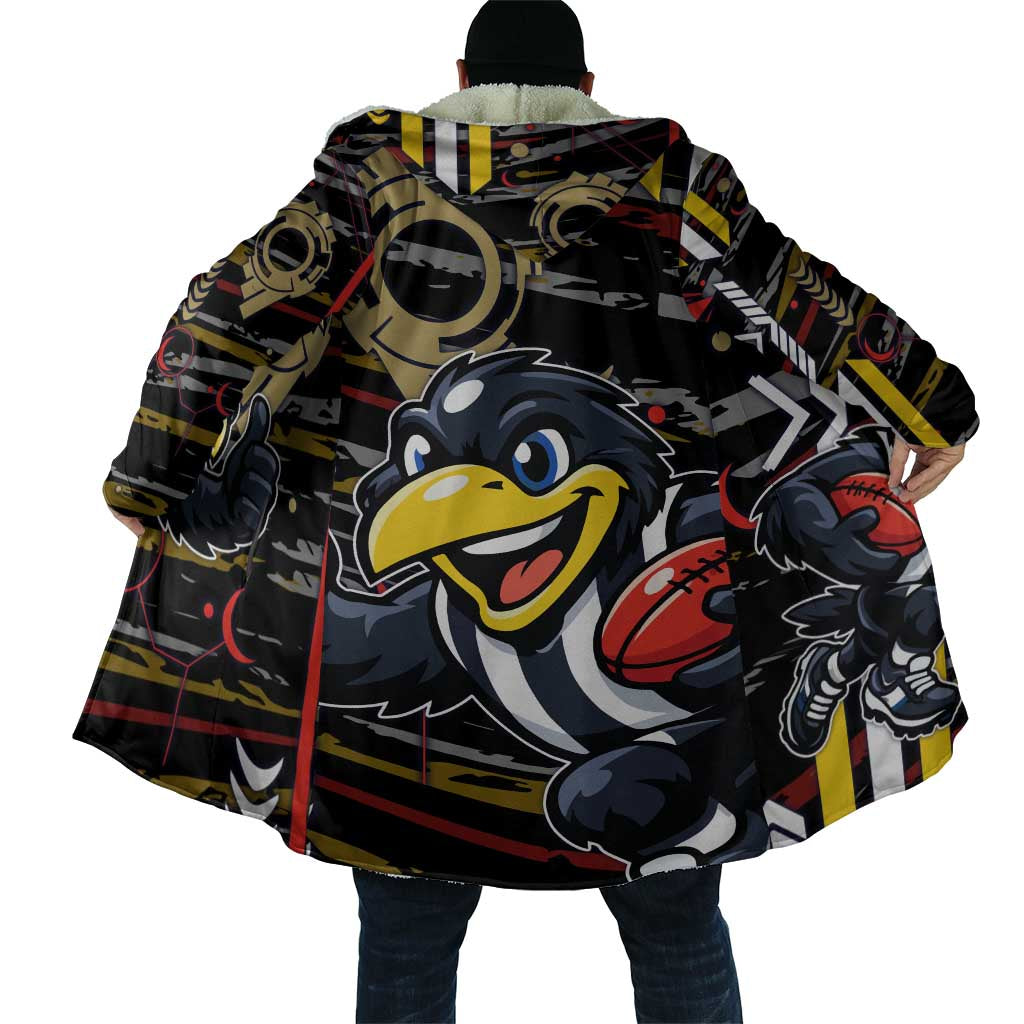 Collingwood Football Club Cloak Mascot Cartoon Football Illustration Style