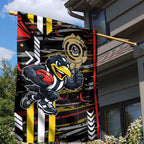 Collingwood Football Club Garden Flag Mascot Cartoon Football Illustration Style