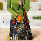 Collingwood Football Club Grocery Bag Mascot Cartoon Football Illustration Style