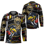 Collingwood Football Club Hockey Jersey Mascot Cartoon Football Illustration Style