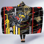 Collingwood Football Club Hooded Blanket Mascot Cartoon Football Illustration Style