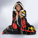 Collingwood Football Club Hooded Blanket Mascot Cartoon Football Illustration Style
