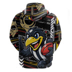 Collingwood Football Club Hoodie Mascot Cartoon Football Illustration Style