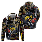 Collingwood Football Club Hoodie Mascot Cartoon Football Illustration Style