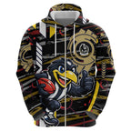 Collingwood Football Club Hoodie Mascot Cartoon Football Illustration Style