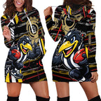 Collingwood Football Club Hoodie Dress Mascot Cartoon Football Illustration Style