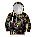 Collingwood Football Club Kid Hoodie Mascot Cartoon Football Illustration Style