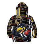 Collingwood Football Club Kid Hoodie Mascot Cartoon Football Illustration Style